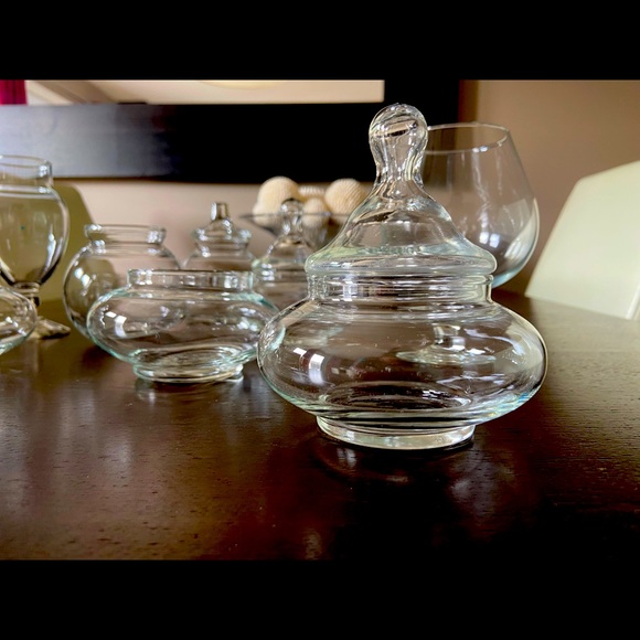 Apothecary Candy Bar Jars Glass Clear 13 pieces Wedding Party - Picture 2 of 5